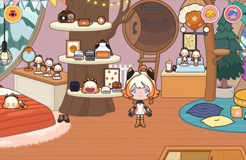 米加小镇雪山树屋