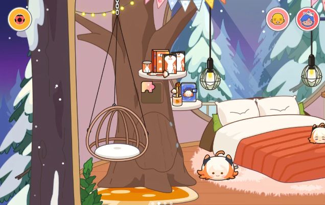 米加小镇雪山树屋