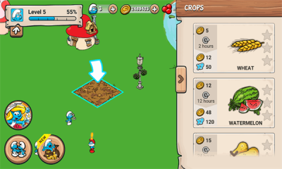 蓝精灵村庄展示图