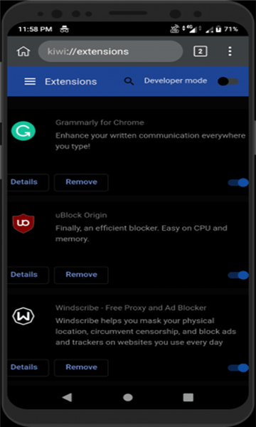 kiwi浏览器手机版展示图
